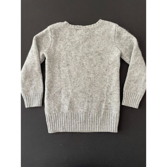 ~ Stella McCartney 3yr Cashmere Silk Sweater for BabyGap Girls Gray Pink Leopard - Picture 9 of 12